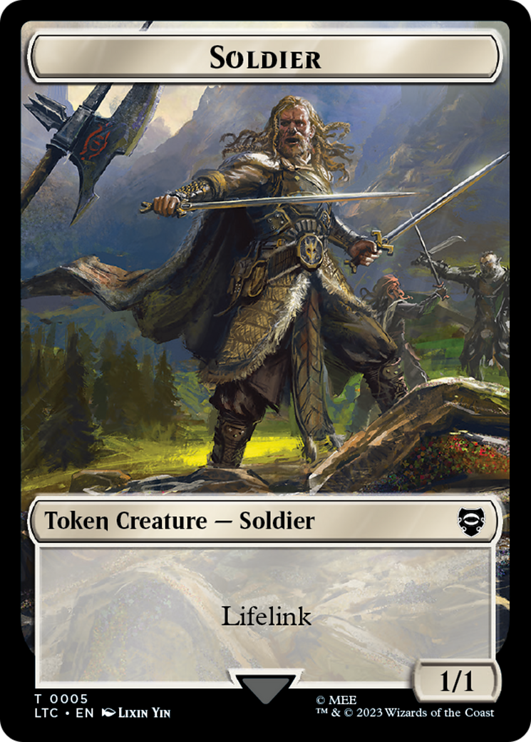 Soldier // Food Token [The Lord of the Rings: Tales of Middle-Earth Commander Tokens] | Black Swamp Games