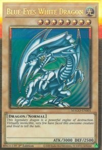 Blue-Eyes White Dragon [MAGO-EN001] Gold Rare | Black Swamp Games