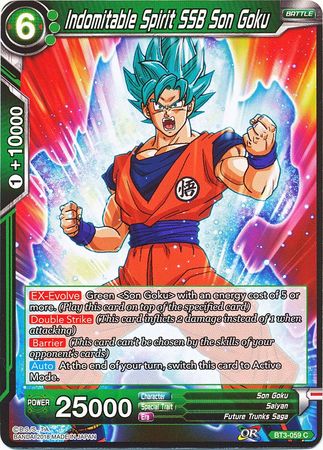 Indomitable Spirit SSB Son Goku [BT3-059] | Black Swamp Games