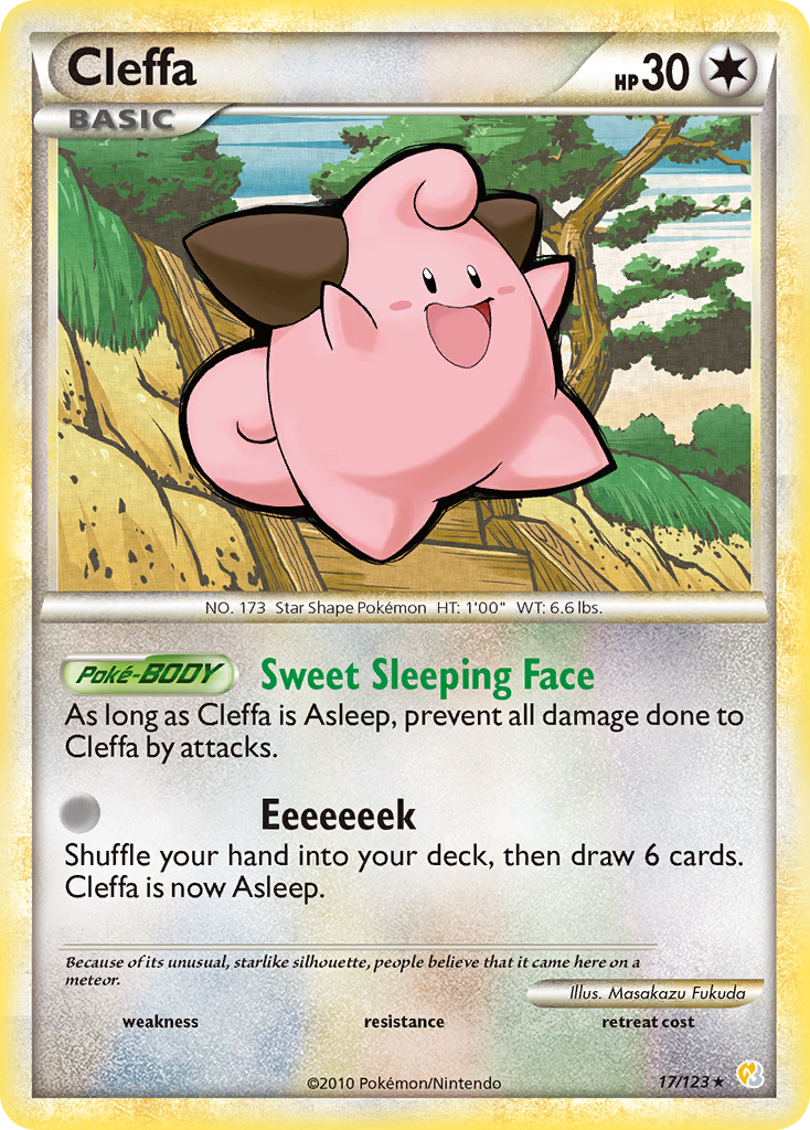 Cleffa (17/123) [HeartGold & SoulSilver: Base Set] | Black Swamp Games