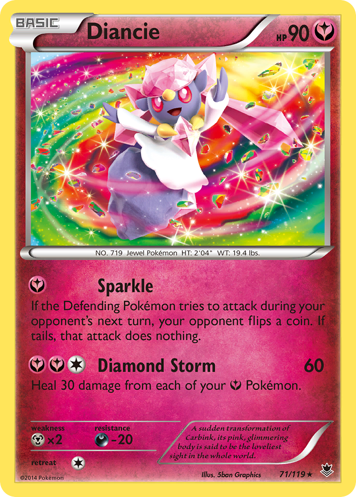 Diancie (71/119) [XY: Phantom Forces] | Black Swamp Games