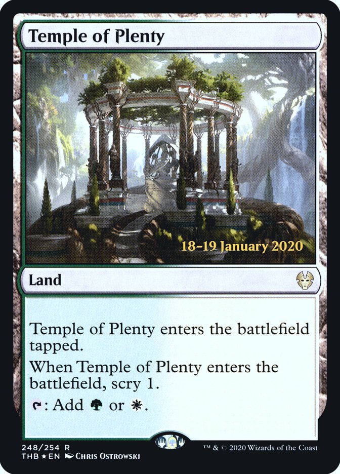 Temple of Plenty [Theros Beyond Death Prerelease Promos] | Black Swamp Games