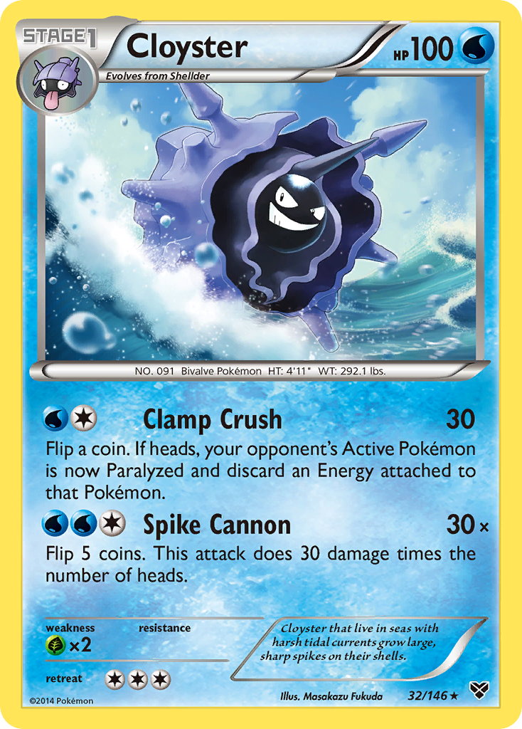 Cloyster (32/146) [XY: Base Set] | Black Swamp Games