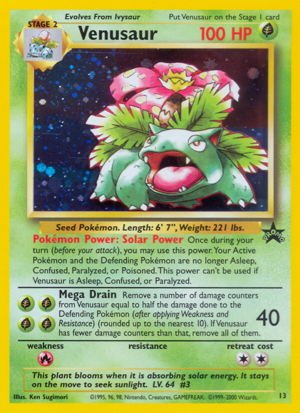 Venusaur (13) [Wizards of the Coast: Black Star Promos] | Black Swamp Games