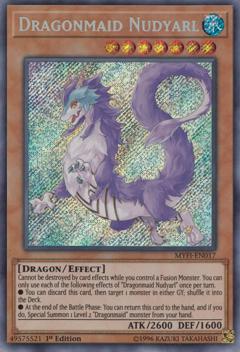 Dragonmaid Nudyarl [MYFI-EN017] Secret Rare | Black Swamp Games