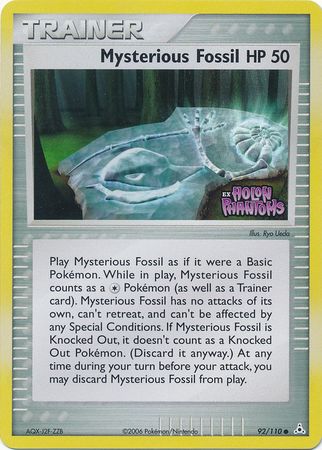 Mysterious Fossil (92/110) (Stamped) [EX: Holon Phantoms] | Black Swamp Games