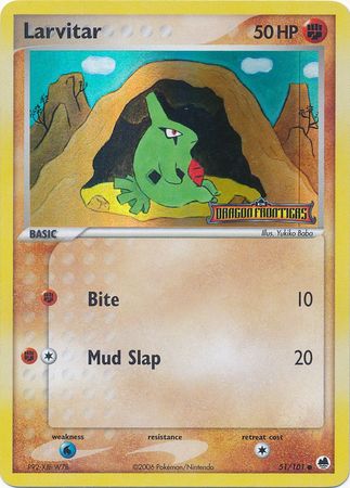 Larvitar (51/101) (Stamped) [EX: Dragon Frontiers] | Black Swamp Games