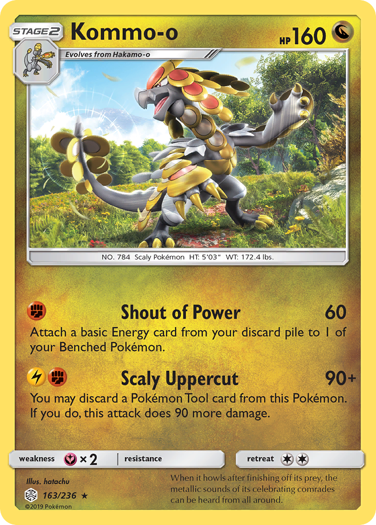 Kommo-o (163/236) [Sun & Moon: Cosmic Eclipse] | Black Swamp Games