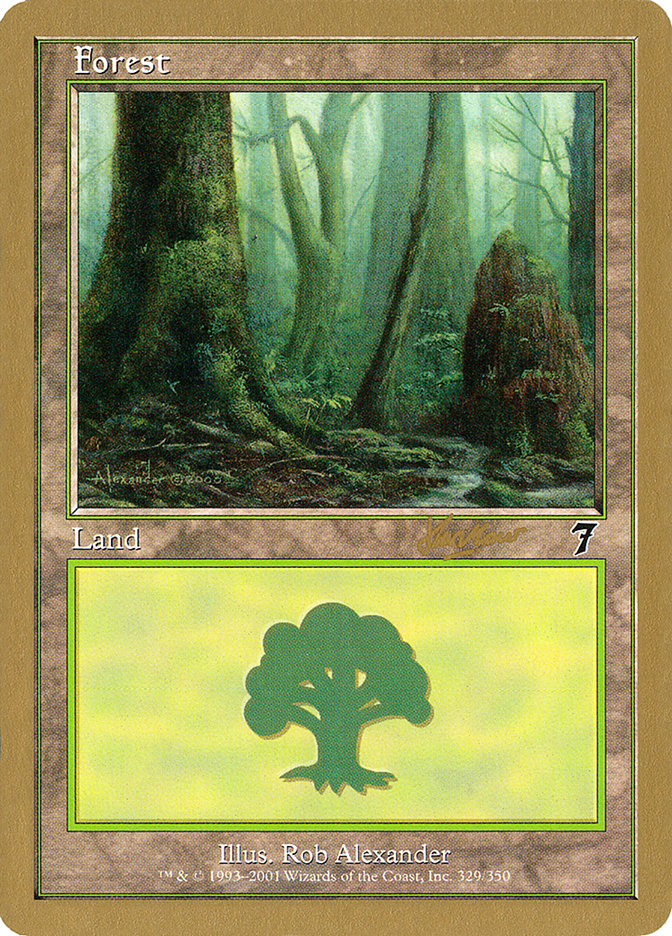 Forest (329) (Sim Han How) [World Championship Decks 2002] | Black Swamp Games