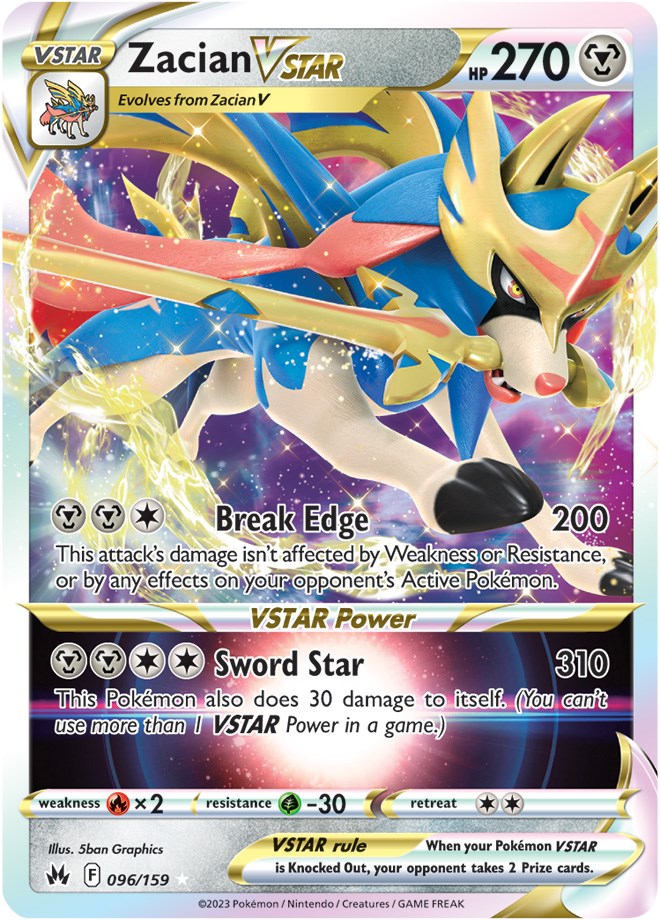 Zacian VSTAR (096/159) [Sword & Shield: Crown Zenith] | Black Swamp Games