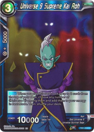 Universe 9 Supreme Kai Roh (Reprint) (TB1-034) [Battle Evolution Booster] | Black Swamp Games