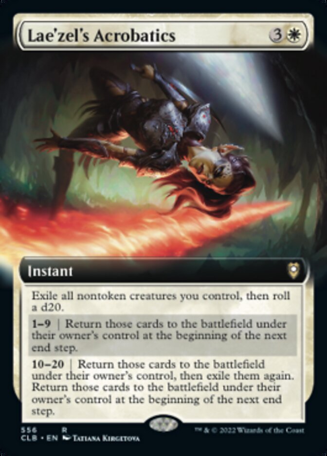 Lae'zel's Acrobatics (Extended Art) [Commander Legends: Battle for Baldur's Gate] | Black Swamp Games