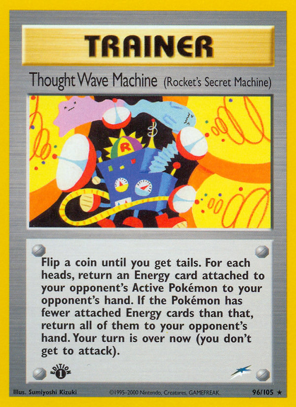 Thought Wave Machine (96/105) (Rocket's Secret Machine) [Neo Destiny 1st Edition] | Black Swamp Games