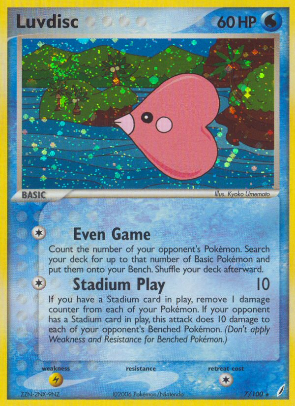 Luvdisc (7/100) [EX: Crystal Guardians] | Black Swamp Games