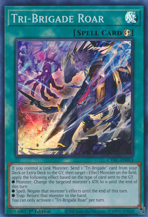 Tri-Brigade Roar [CYAC-EN053] Super Rare | Black Swamp Games