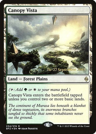 Canopy Vista [Battle for Zendikar Promos] | Black Swamp Games