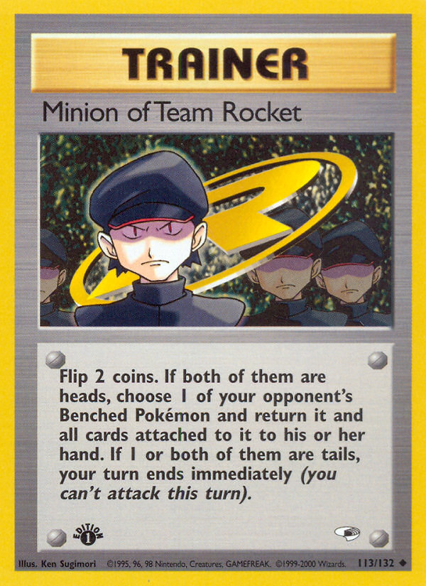 Minion of Team Rocket (113/132) [Gym Heroes 1st Edition] | Black Swamp Games