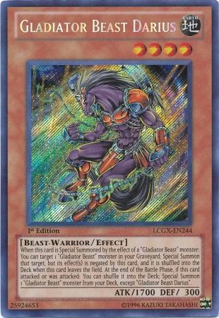 Gladiator Beast Darius [LCGX-EN244] Secret Rare | Black Swamp Games