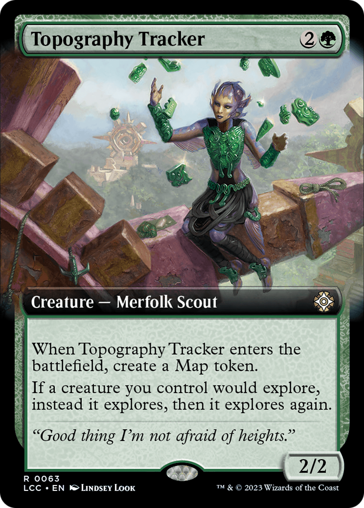 Topography Tracker (Extended Art) [The Lost Caverns of Ixalan Commander] | Black Swamp Games