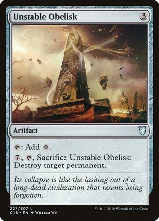 Unstable Obelisk [Commander 2018] | Black Swamp Games