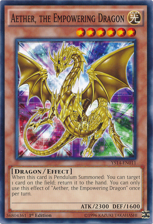 Aether, the Empowering Dragon [YS14-EN011] Common | Black Swamp Games