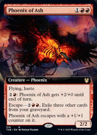 Phoenix of Ash (Extended Art) [Theros Beyond Death] | Black Swamp Games