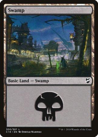 Swamp (300) [Commander 2018] | Black Swamp Games