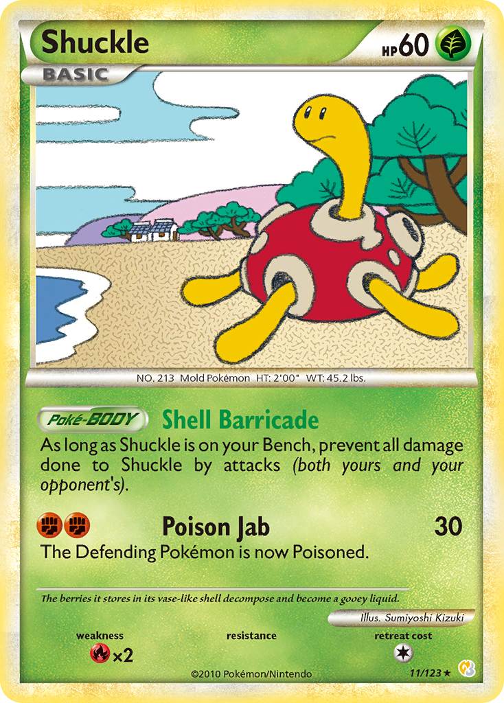 Shuckle (11/123) [HeartGold & SoulSilver: Base Set] | Black Swamp Games