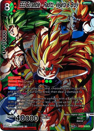 SS3 Scramble - Raditz, Vegeta & Broly [BT7-130] | Black Swamp Games