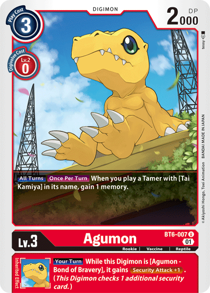 Agumon [BT6-007] [Double Diamond] | Black Swamp Games