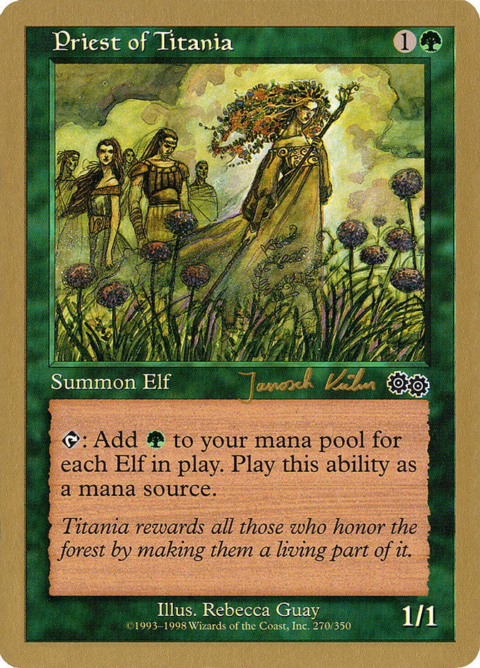 Priest of Titania (Janosch Kuhn) [World Championship Decks 2000] | Black Swamp Games