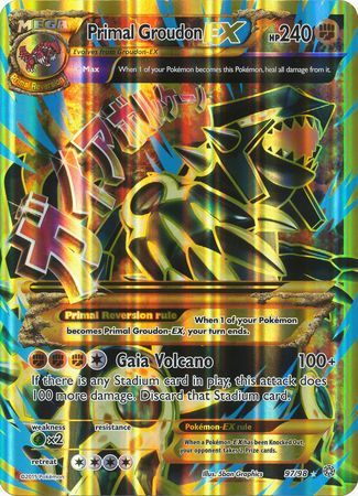 Primal Groudon EX (97/98) (Jumbo Card) [XY: Ancient Origins] | Black Swamp Games