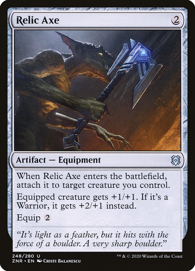 Relic Axe [Zendikar Rising] | Black Swamp Games