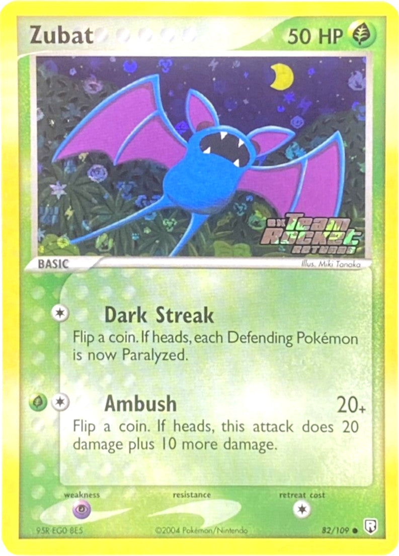 Zubat (82/109) (Stamped) [EX: Team Rocket Returns] | Black Swamp Games