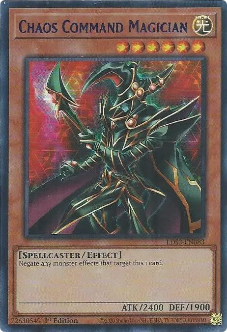 Chaos Command Magician (Blue) [LDS3-EN083] Ultra Rare | Black Swamp Games