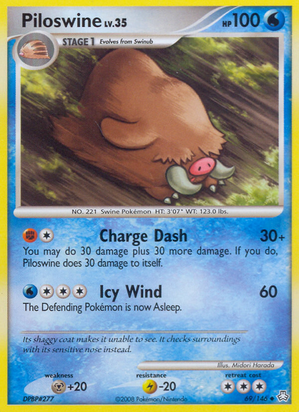 Piloswine (69/146) [Diamond & Pearl: Legends Awakened] | Black Swamp Games