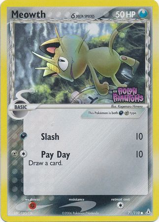 Meowth (71/110) (Delta Species) (Stamped) [EX: Holon Phantoms] | Black Swamp Games