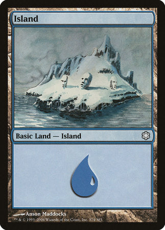 Island (374) [Coldsnap Theme Decks] | Black Swamp Games