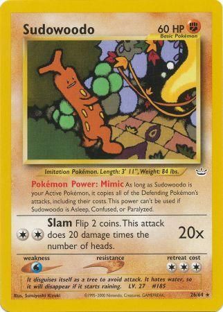 Sudowoodo (26/64) [Neo Revelation Unlimited] | Black Swamp Games