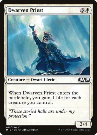 Dwarven Priest [Core Set 2019] | Black Swamp Games