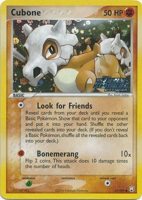 Cubone (51/109) (Stamped) [EX: Team Rocket Returns] | Black Swamp Games