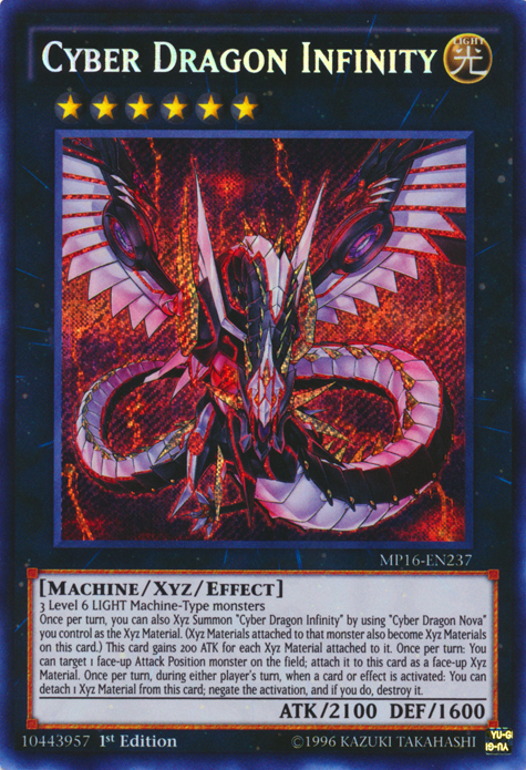 Cyber Dragon Infinity [MP16-EN237] Secret Rare | Black Swamp Games