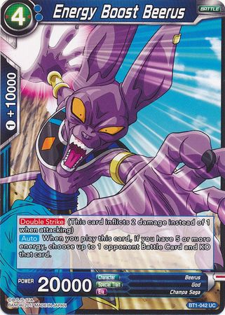 Energy Boost Beerus [BT1-042] | Black Swamp Games