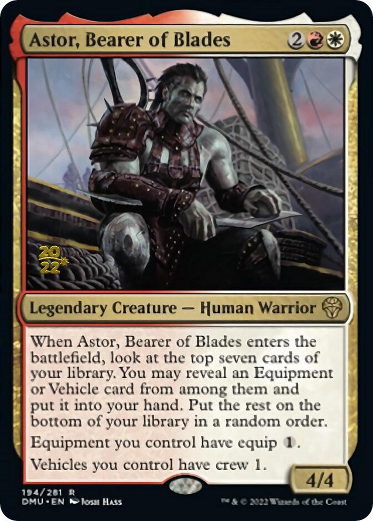 Astor, Bearer of Blades [Dominaria United Prerelease Promos] | Black Swamp Games