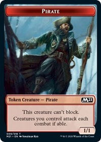 Pirate // Weird Double-sided Token [Core Set 2021 Tokens] | Black Swamp Games