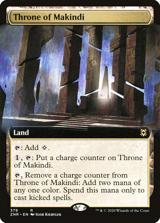 Throne of Makindi (Extended Art) [Zendikar Rising] | Black Swamp Games