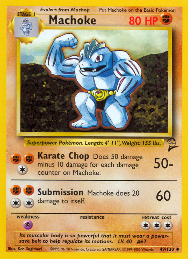 Machoke (49/130) [Base Set 2] | Black Swamp Games