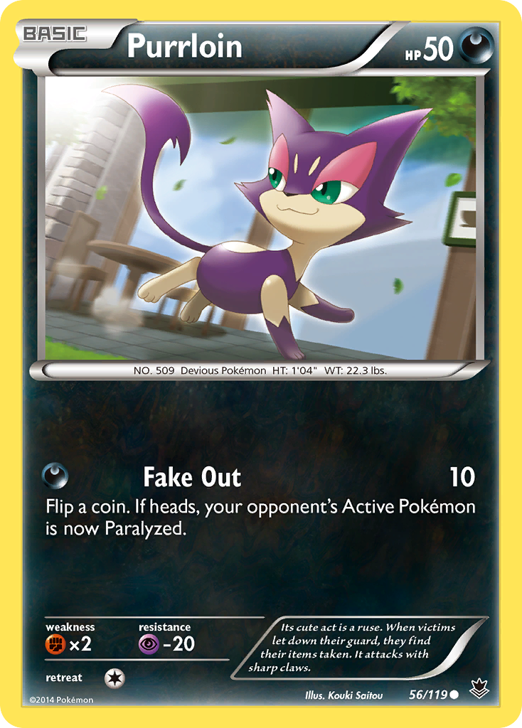 Purrloin (56/119) [XY: Phantom Forces] | Black Swamp Games