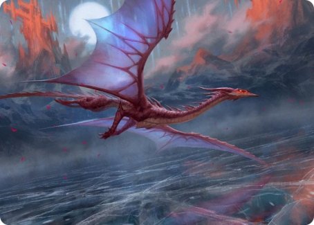 Manaform Hellkite Art Card [Innistrad: Crimson Vow Art Series] | Black Swamp Games