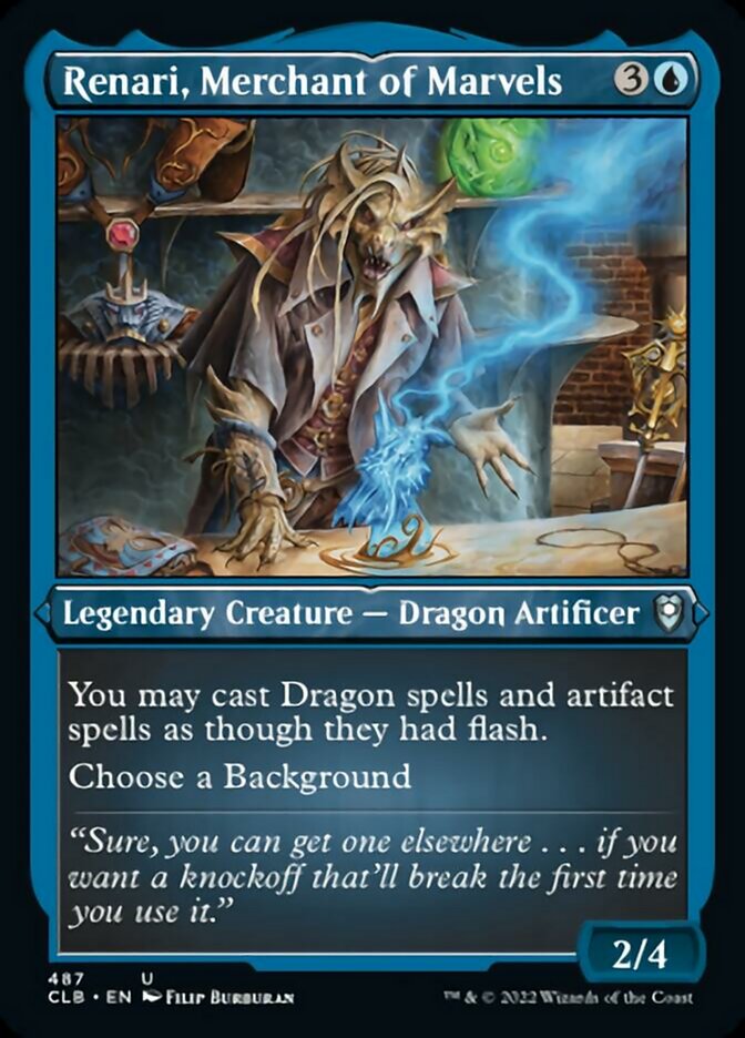 Renari, Merchant of Marvels (Foil Etched) [Commander Legends: Battle for Baldur's Gate] | Black Swamp Games